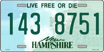 NH license plate 1438751