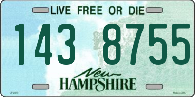 NH license plate 1438755