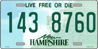 NH license plate 1438760