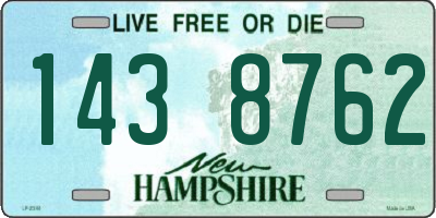 NH license plate 1438762