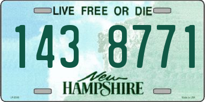 NH license plate 1438771