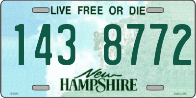 NH license plate 1438772
