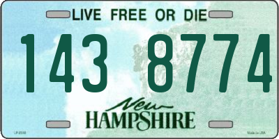 NH license plate 1438774