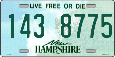 NH license plate 1438775