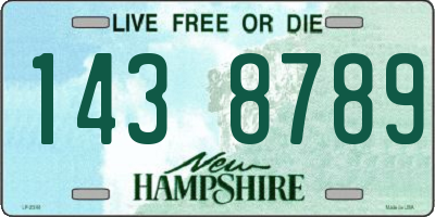 NH license plate 1438789