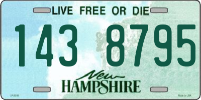 NH license plate 1438795
