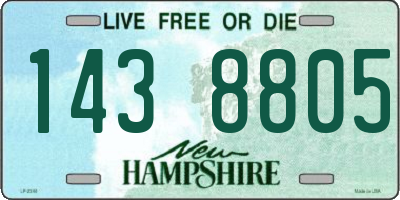 NH license plate 1438805