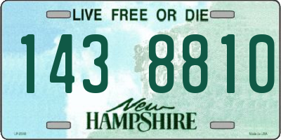 NH license plate 1438810