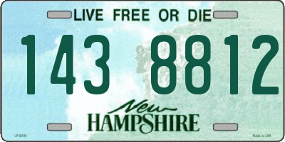 NH license plate 1438812