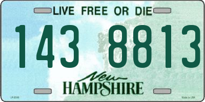 NH license plate 1438813