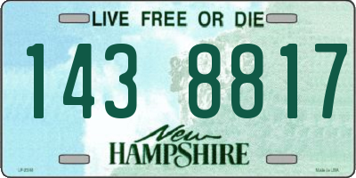 NH license plate 1438817
