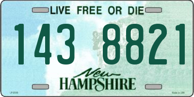 NH license plate 1438821