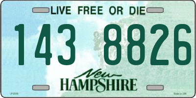 NH license plate 1438826