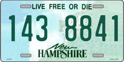 NH license plate 1438841