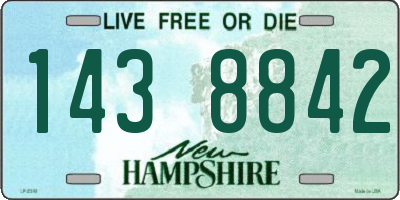 NH license plate 1438842