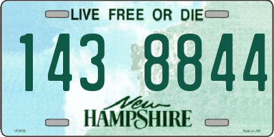 NH license plate 1438844