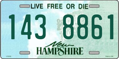 NH license plate 1438861