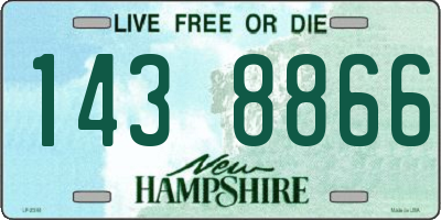 NH license plate 1438866