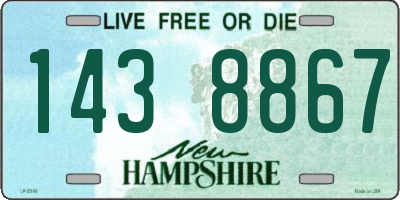 NH license plate 1438867