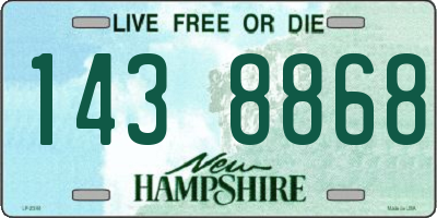 NH license plate 1438868