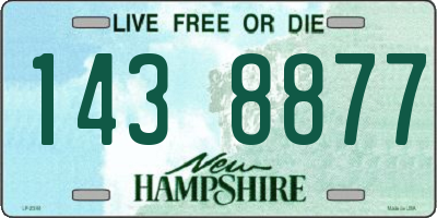 NH license plate 1438877