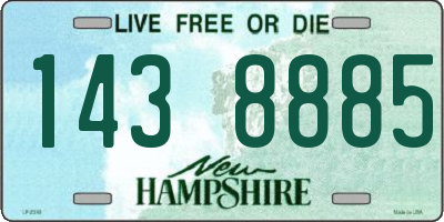 NH license plate 1438885
