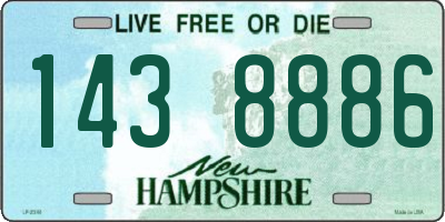 NH license plate 1438886