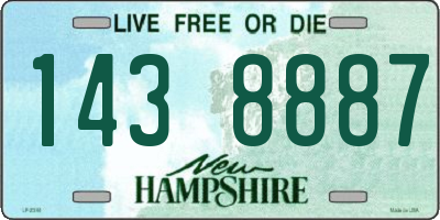 NH license plate 1438887