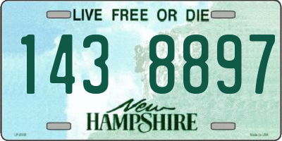 NH license plate 1438897