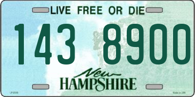 NH license plate 1438900