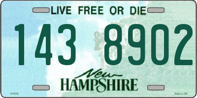 NH license plate 1438902