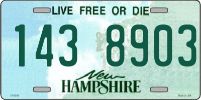 NH license plate 1438903
