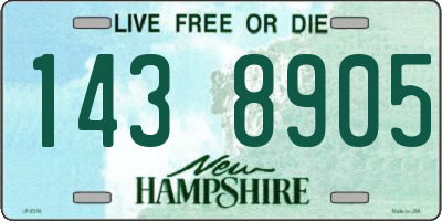 NH license plate 1438905