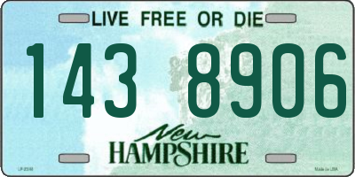 NH license plate 1438906