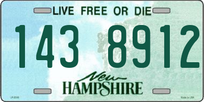 NH license plate 1438912