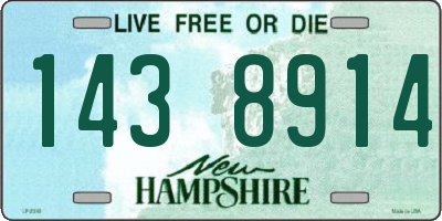 NH license plate 1438914