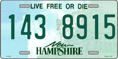 NH license plate 1438915