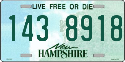 NH license plate 1438918