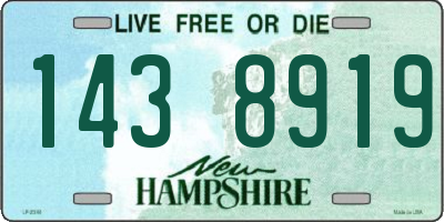 NH license plate 1438919
