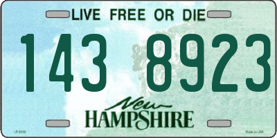 NH license plate 1438923