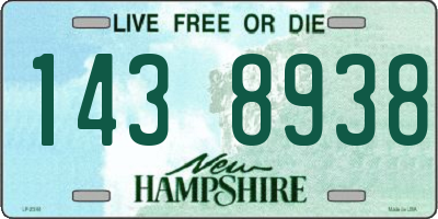 NH license plate 1438938