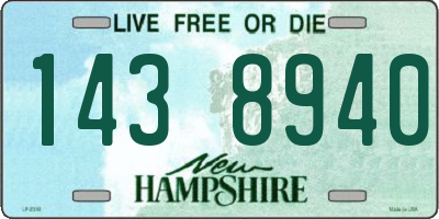 NH license plate 1438940