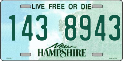 NH license plate 1438943