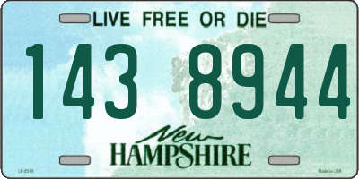 NH license plate 1438944
