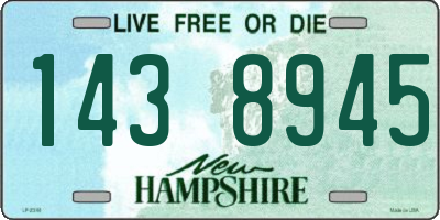 NH license plate 1438945