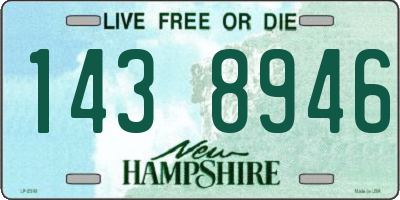 NH license plate 1438946