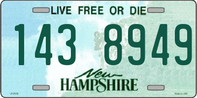 NH license plate 1438949