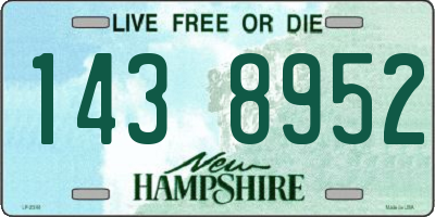 NH license plate 1438952
