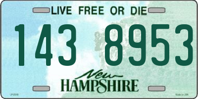 NH license plate 1438953