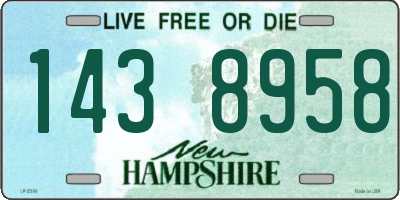 NH license plate 1438958